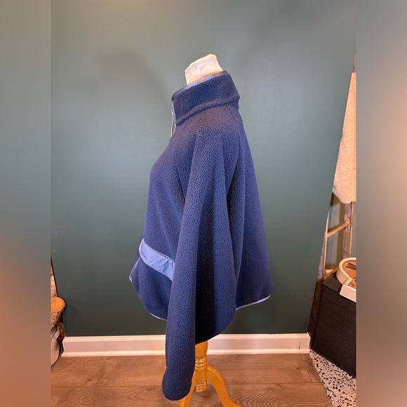 NWT! WOMEN'S NIKE SPORTSWEAR HIGH-PILE SHERPA JACKETS, DIFFUSED BLUE Size XL - Picture 10 of 16